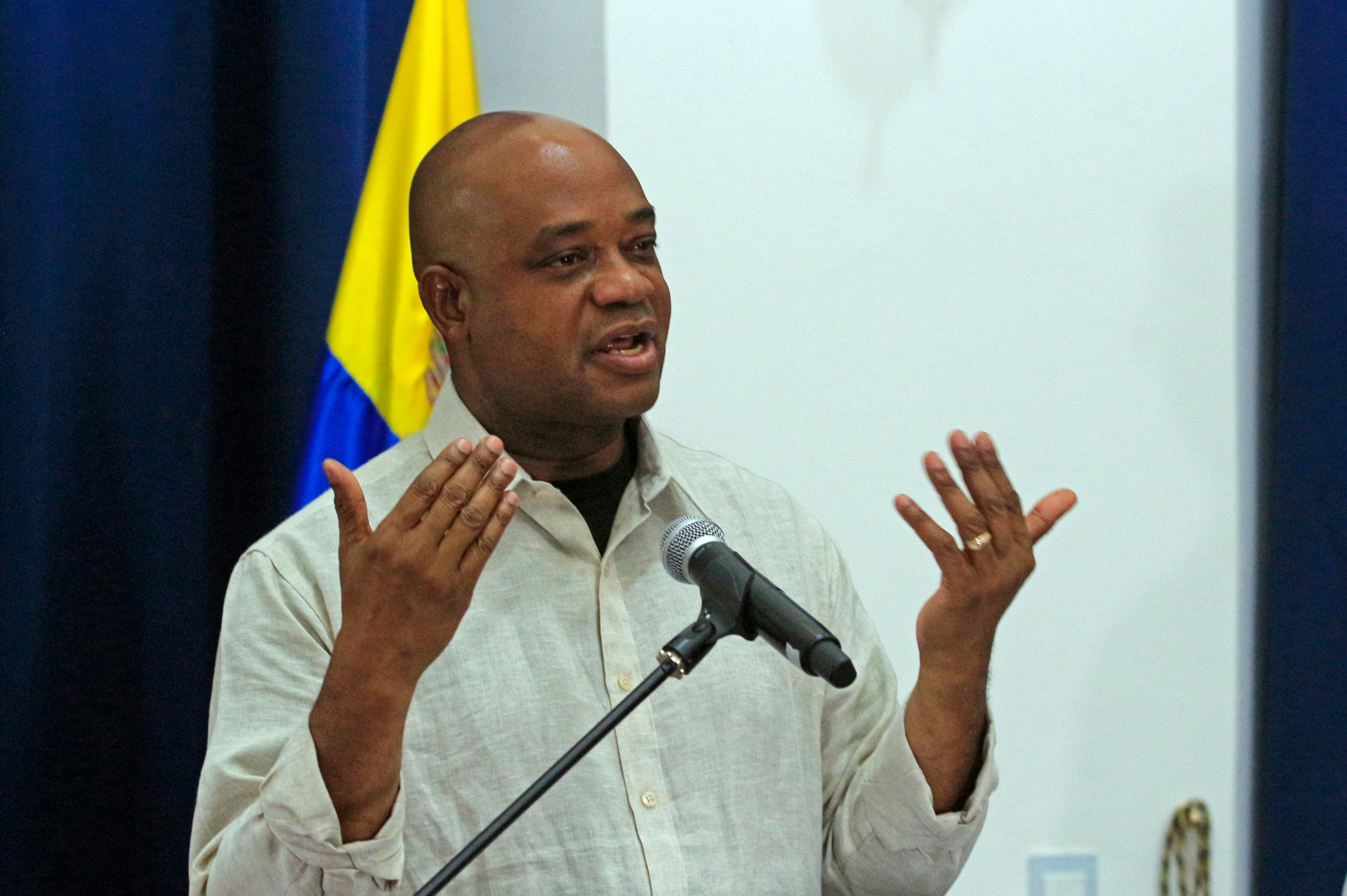 El canciller Murillo ve con esperanza una solución pronta a la crisis que se vive en Venezuela - crédito Mario Caicedo/EFE
