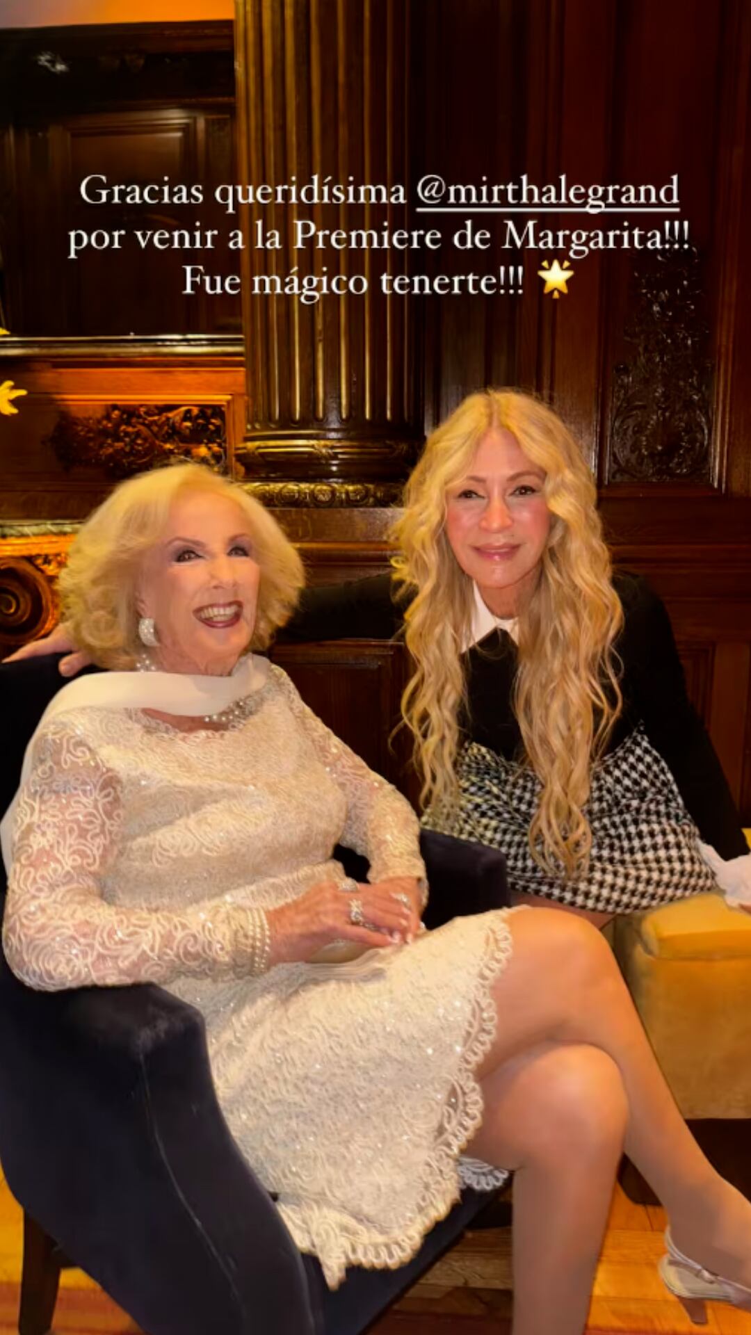 Mirtha Legrand y Cris morena