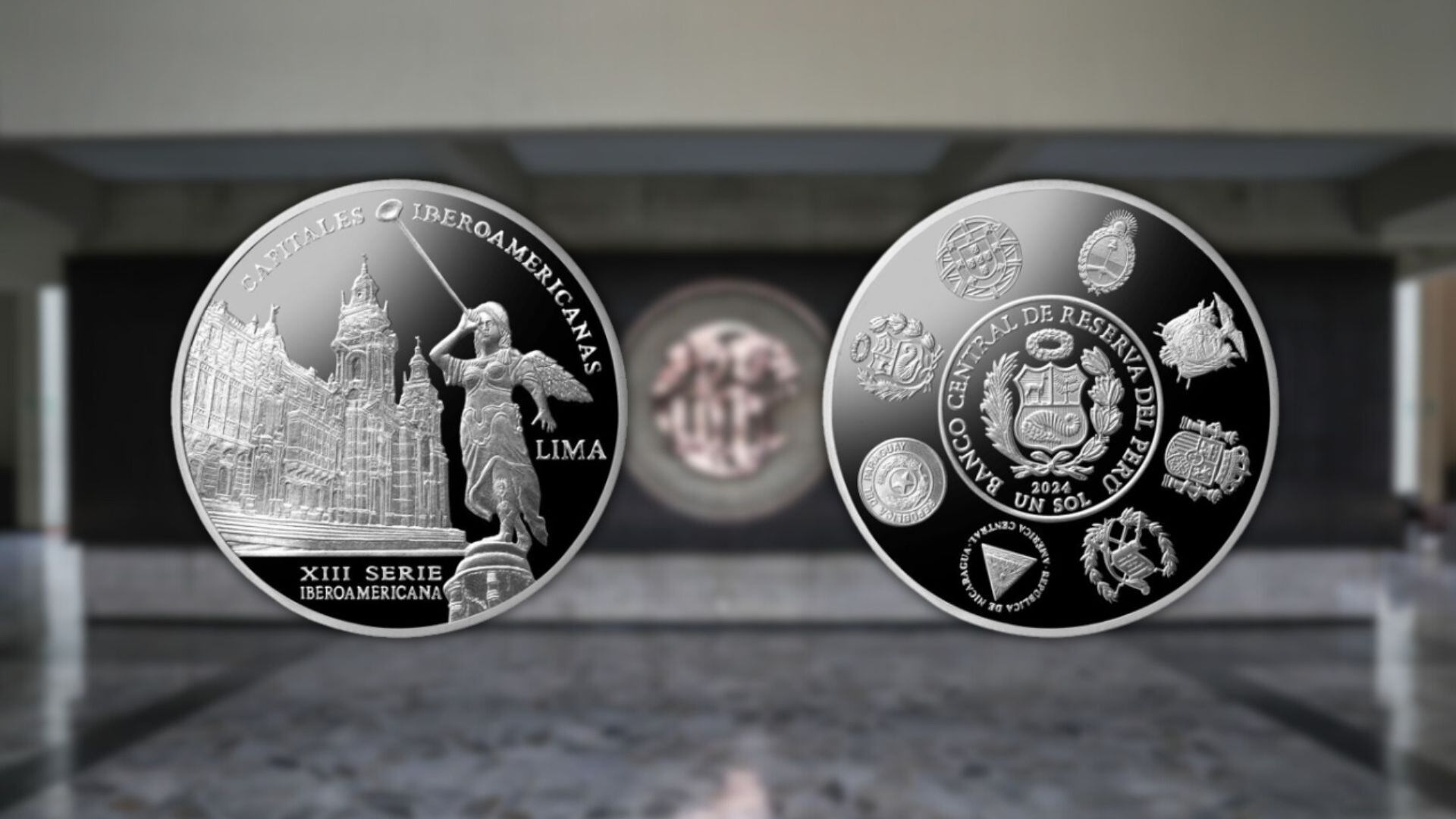 moneda de S/1 de Lima de la colección de Ciudades iberoamericanas