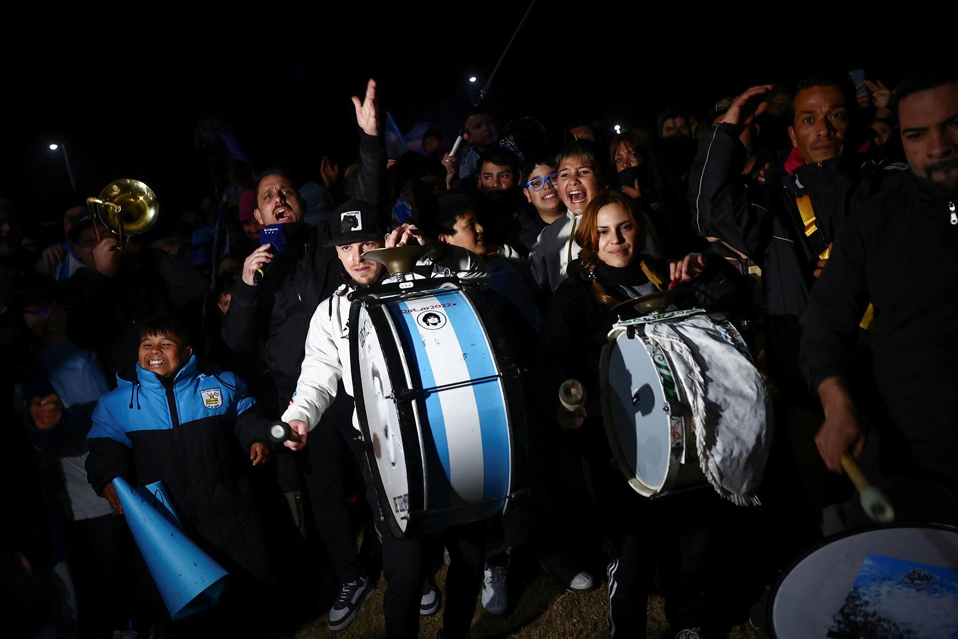 Llegada Micro Selección Argentina Ezeiza