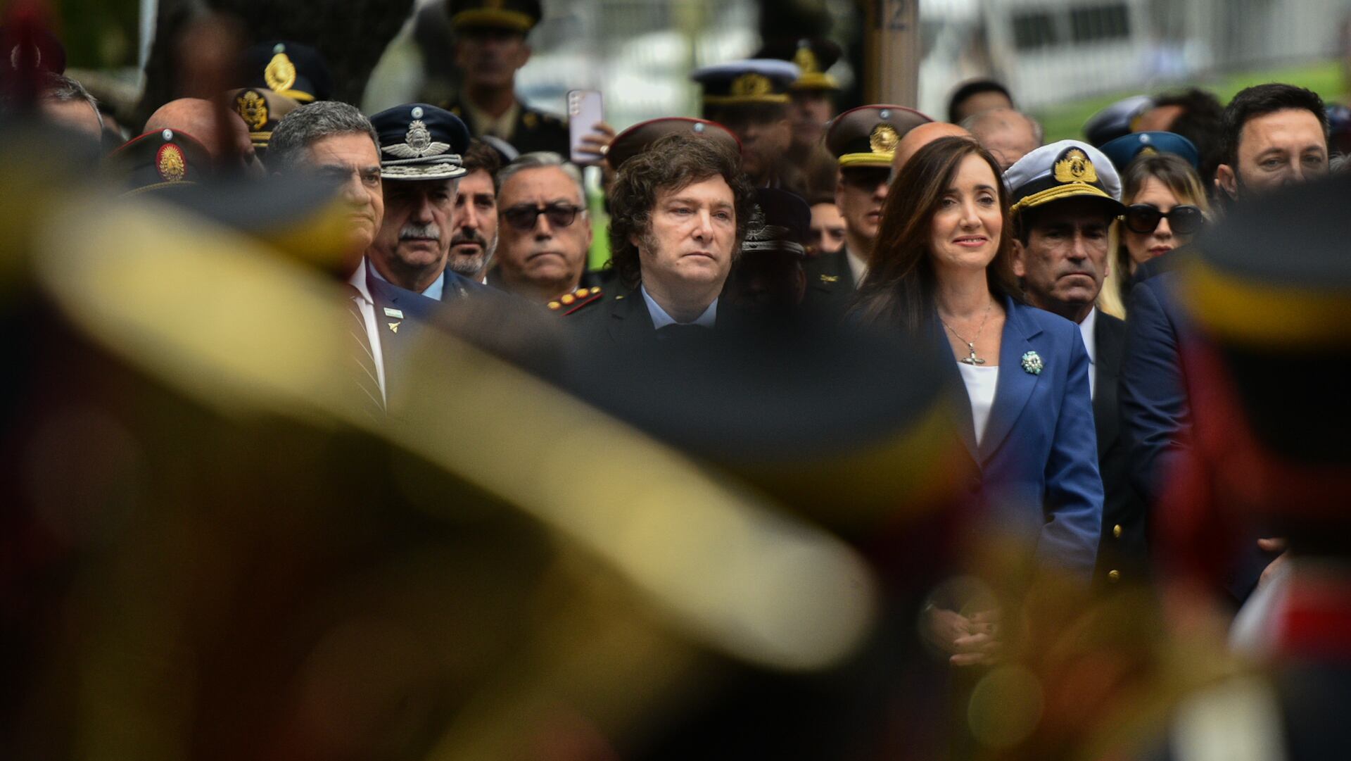 2 abril Acto cenotafio Plaza San Martín Javier Milei Victoria villarruel AE