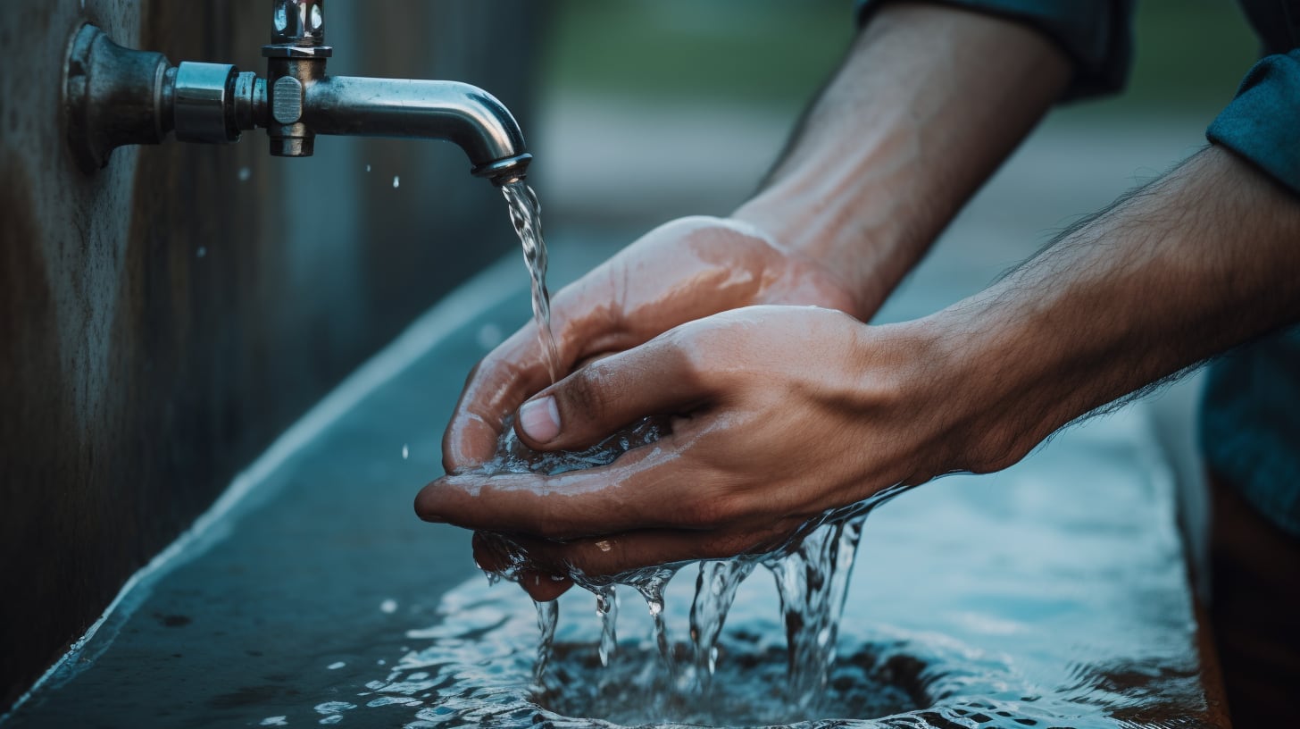 Una imagen que destaca la importancia del lavado de manos para la salud, la higiene y la prevención de enfermedades, además de promover el ahorro de agua. Un gesto esencial. (Imagen ilustrativa Infobae)