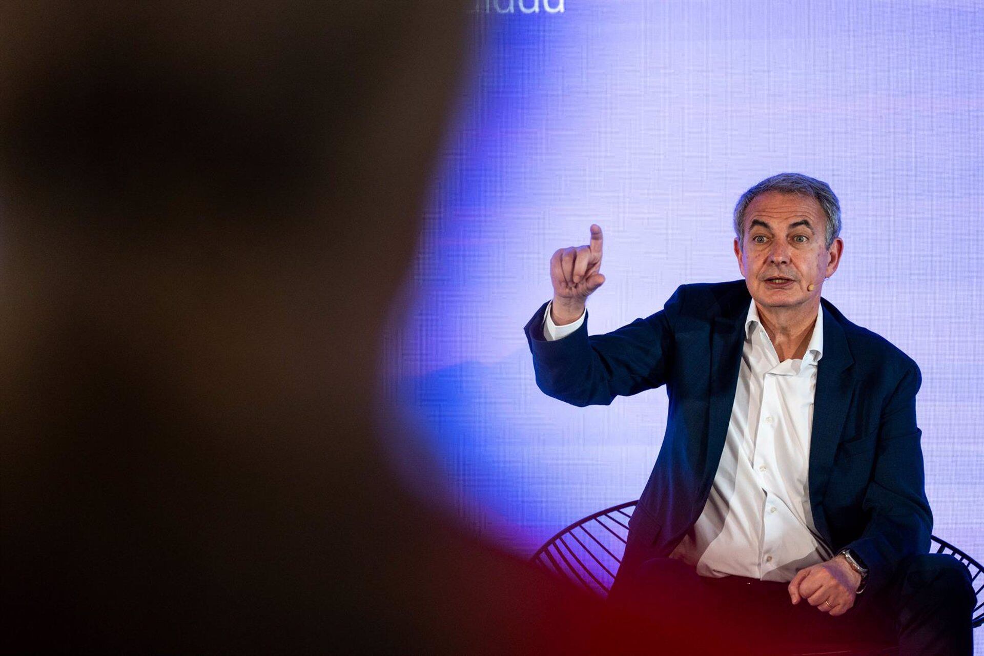 José Luis Rodríguez Zapatero resaltó la necesidad de recuperar las relaciones entre Argentina y España. Foto: Matias Chiofalo - Europa Press
