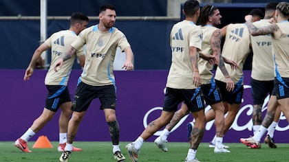 Argentina se entrenó de cara a la final de la Copa América contra Colombia: el único futbolista titular que trabajó diferenciado