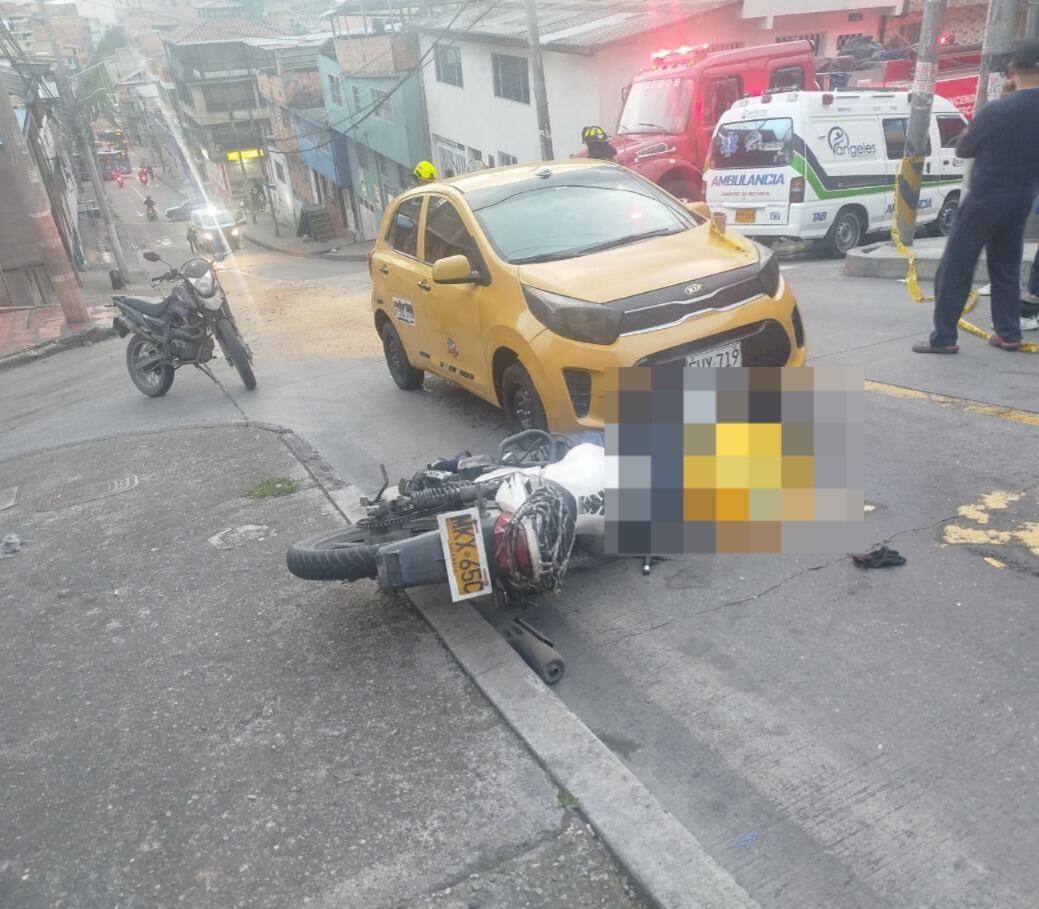 El accidente dejó a un motociclista muerto - crédito Sebastian Contreras/Facebook