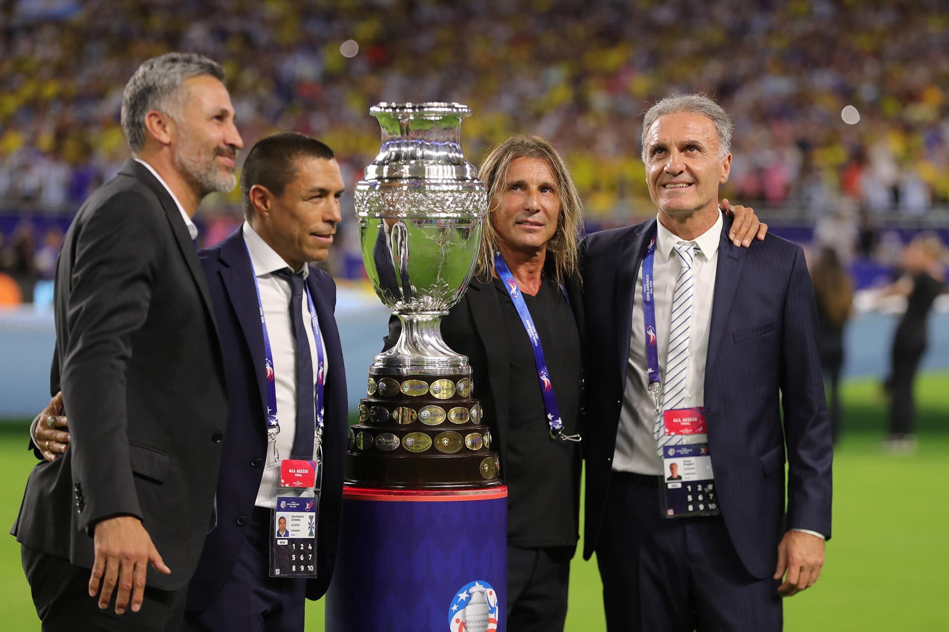 Copa América 2024 - Argentina Colombia - Canigga, Ruggeri mas la copa