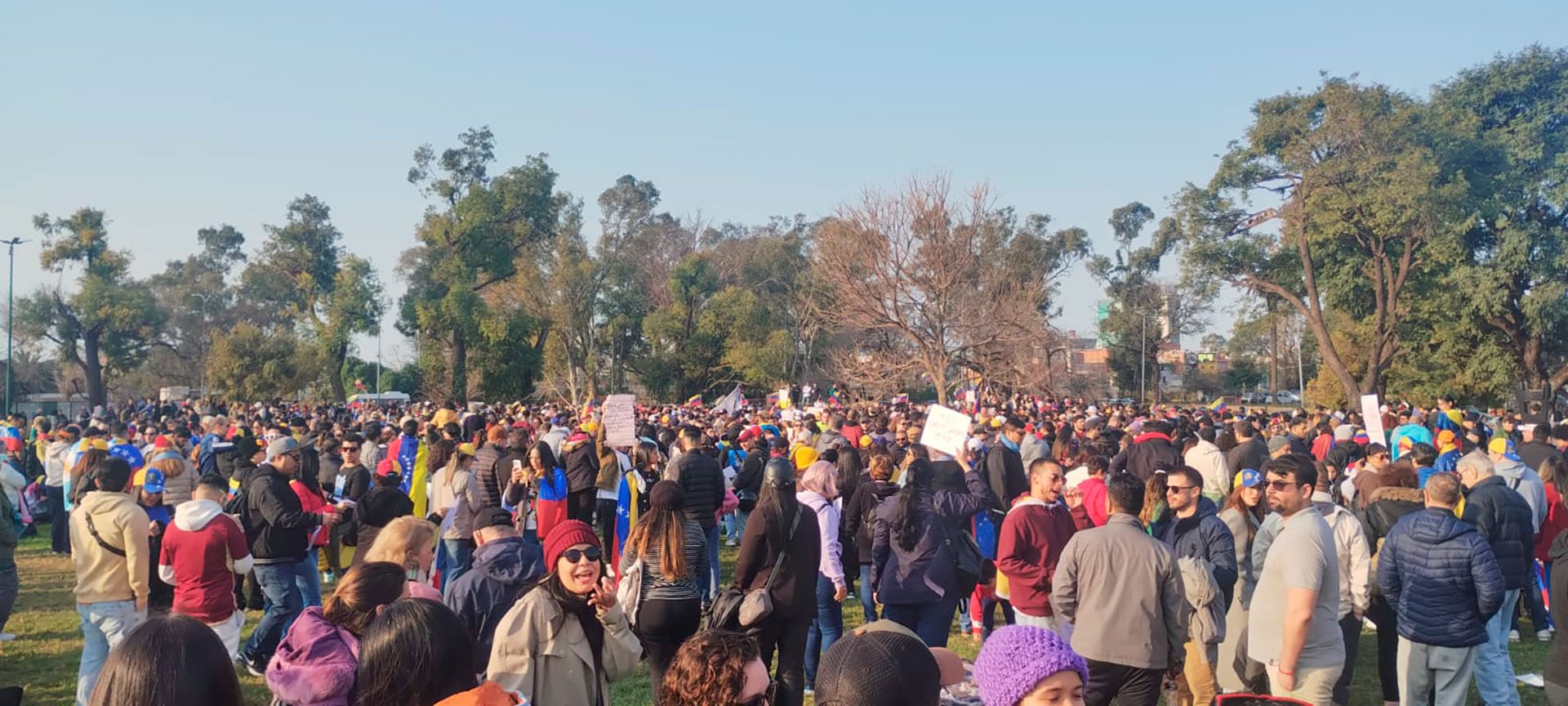 Marcha venezolanos en Argentina