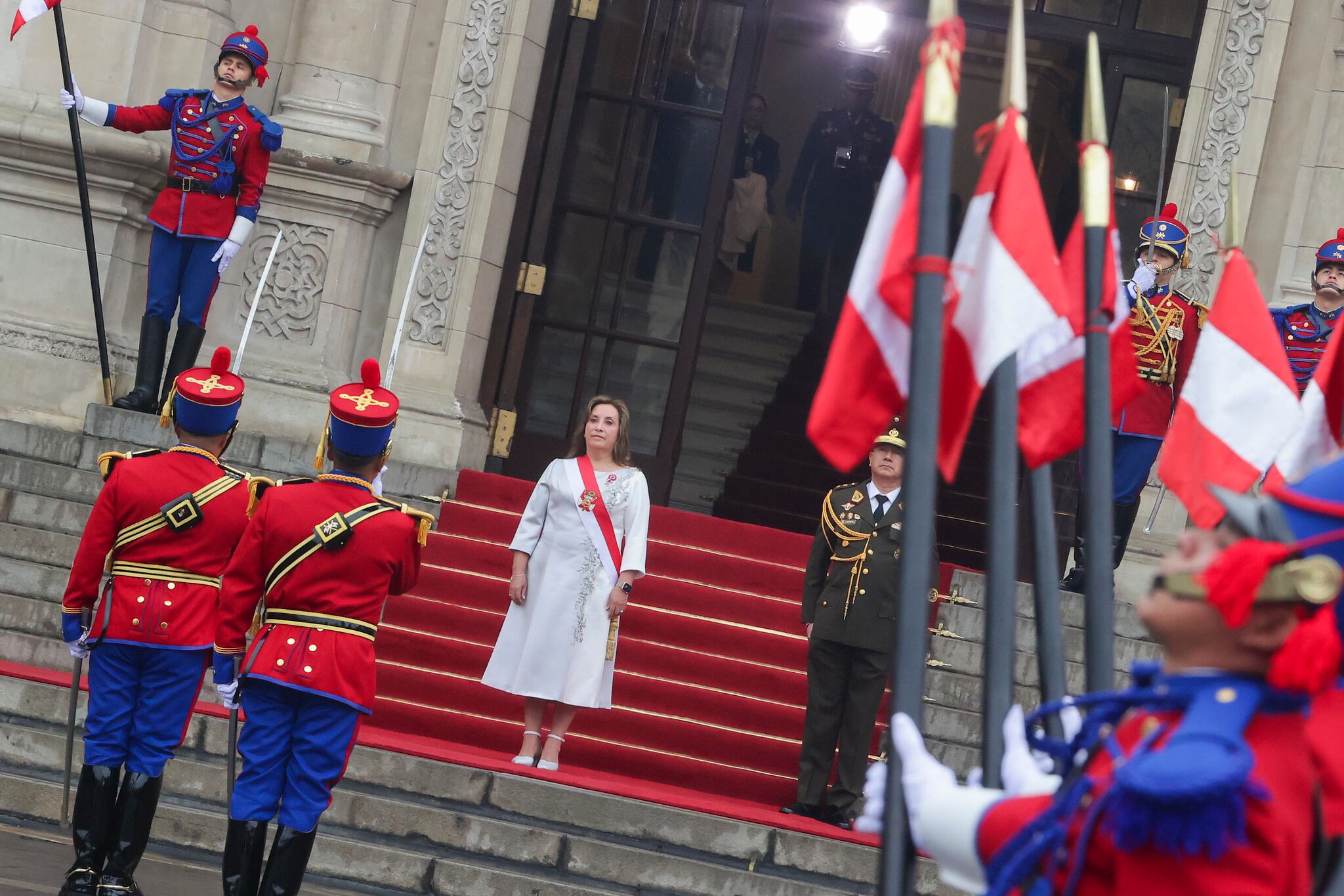 Dina Boluarte encabeza las actividades protocolares por los 203 años de la Independencia del Perú | Flickr Presidencia Perú