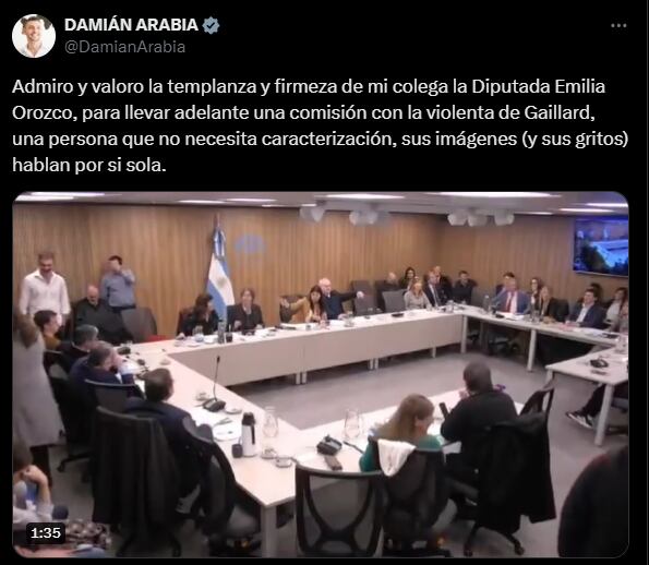 El tweet de Damián Arabia sobre el escándalo