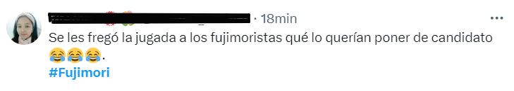 Usuarios de las redes sociales reaccionan a muerte de Alberto Fujimori.