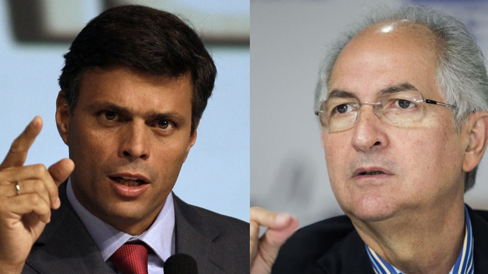 Leopoldo López y Antonio Ledezma (AP)