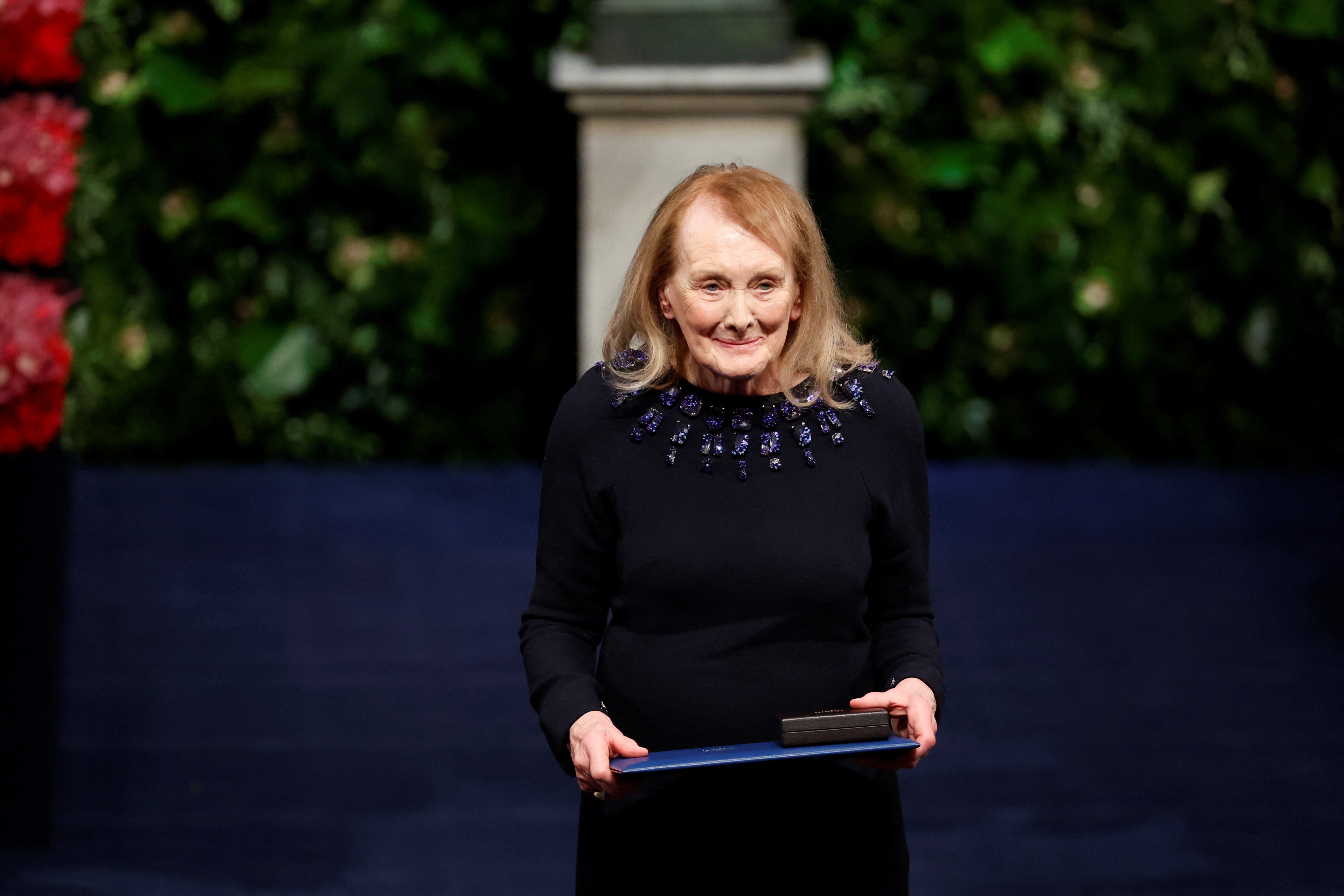Annie Ernaux, tras recibir el Nobel de Literatura en 2022 (Christine Olsson via REUTERS) 