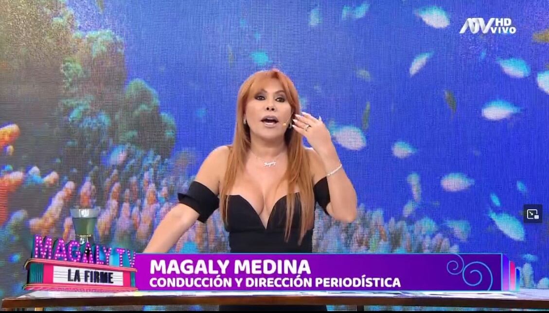 Magaly Medina considera reemplazar a su DJ con un dispositivo Alexa luego de repetidos errores. (Captura: Magaly TV La Firme)