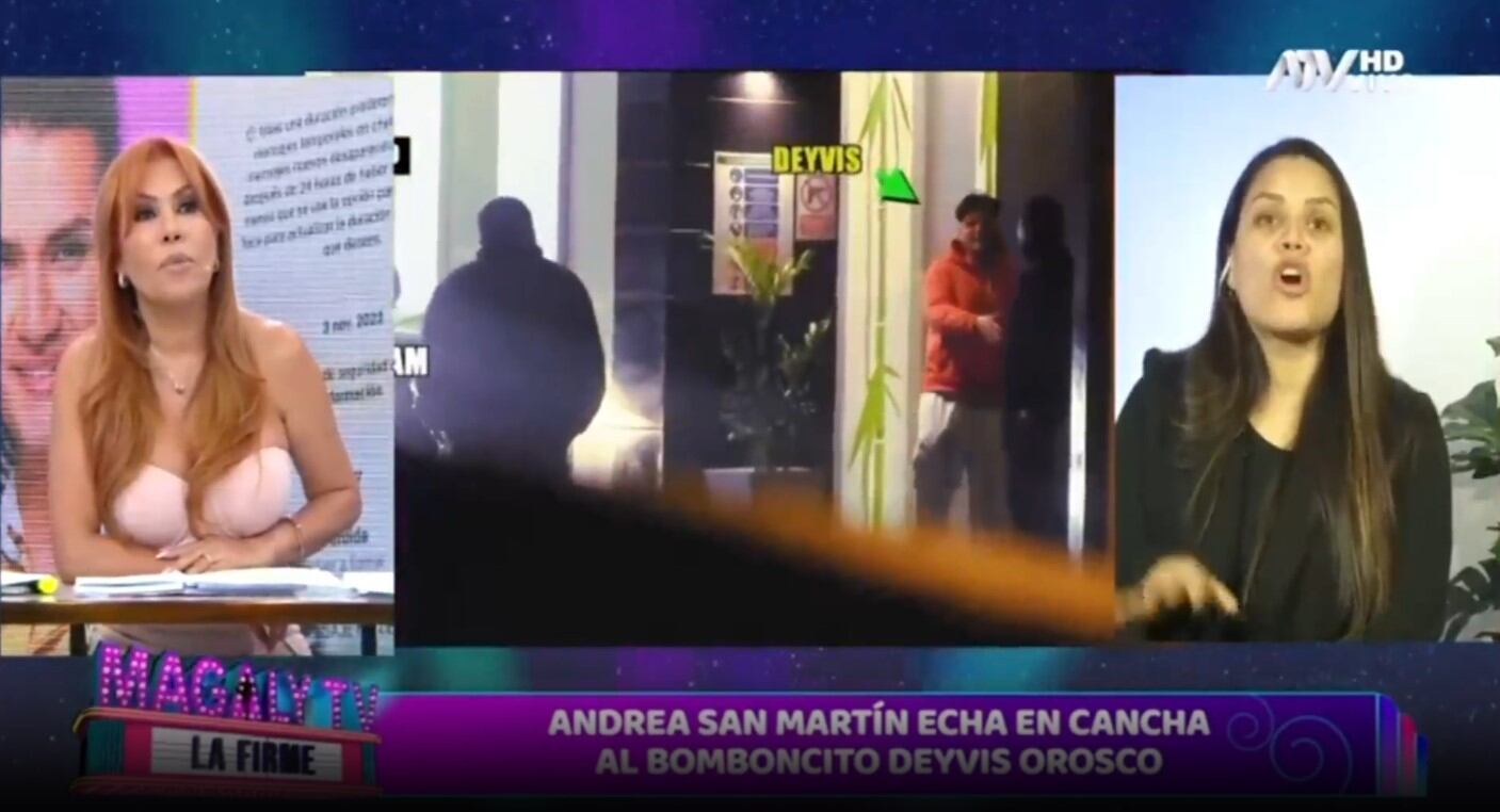 Andrea San Martín afirma que Deyvis Orosco frecuentaba saunas durante su relación. (Captura: Magaly TV La Firme)