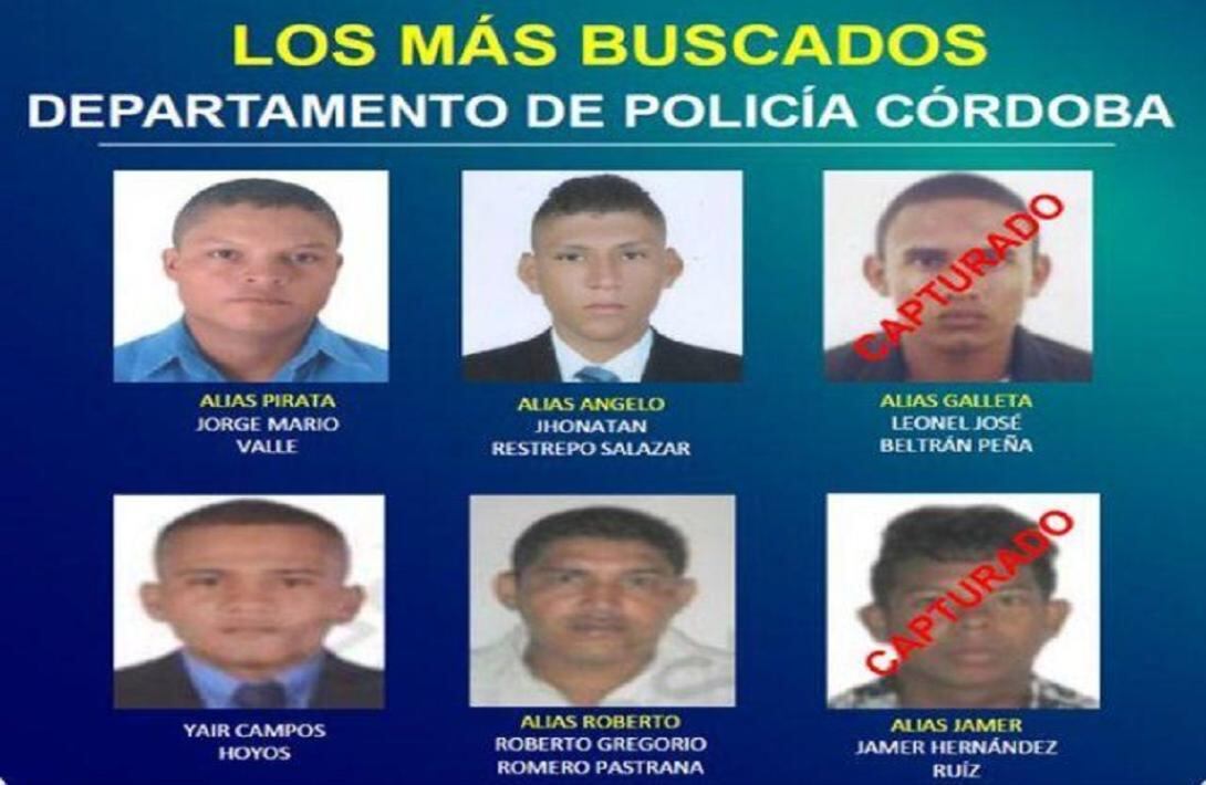 En el afiche se encouentra alias Pirata, cabecilla del Clan del Golfo - crédito Policía Nacional