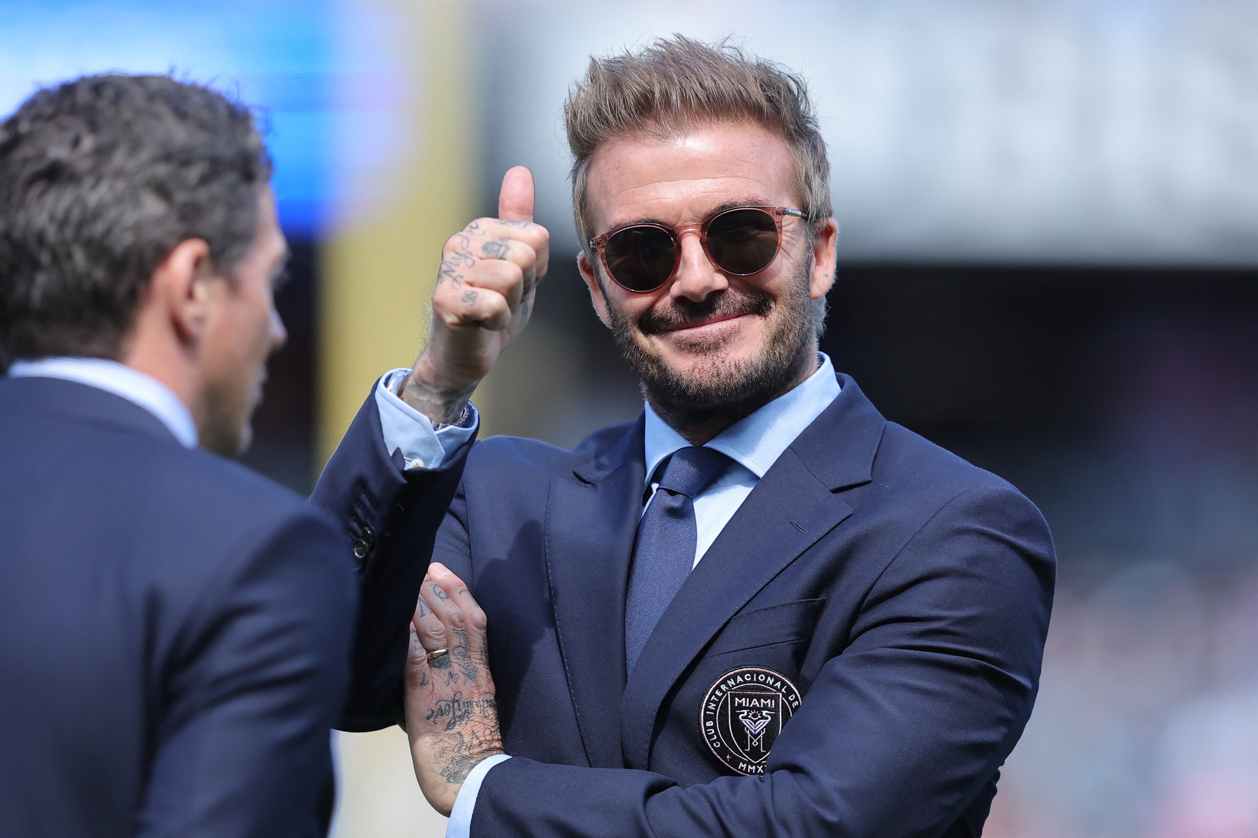 El impresionante físico de David Beckham. Brad Penner-Imagn Images