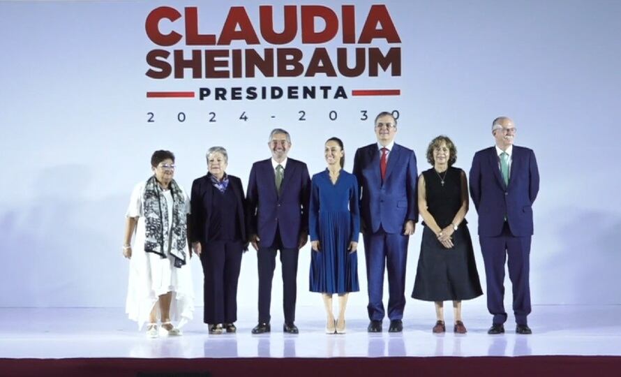 Claudia Sheinbaum presentó a los seis primeros integrantes de su gabinete.