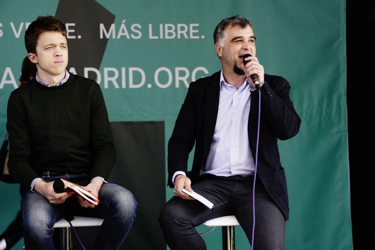 Gabriel Ortega con Íñigo Errejón