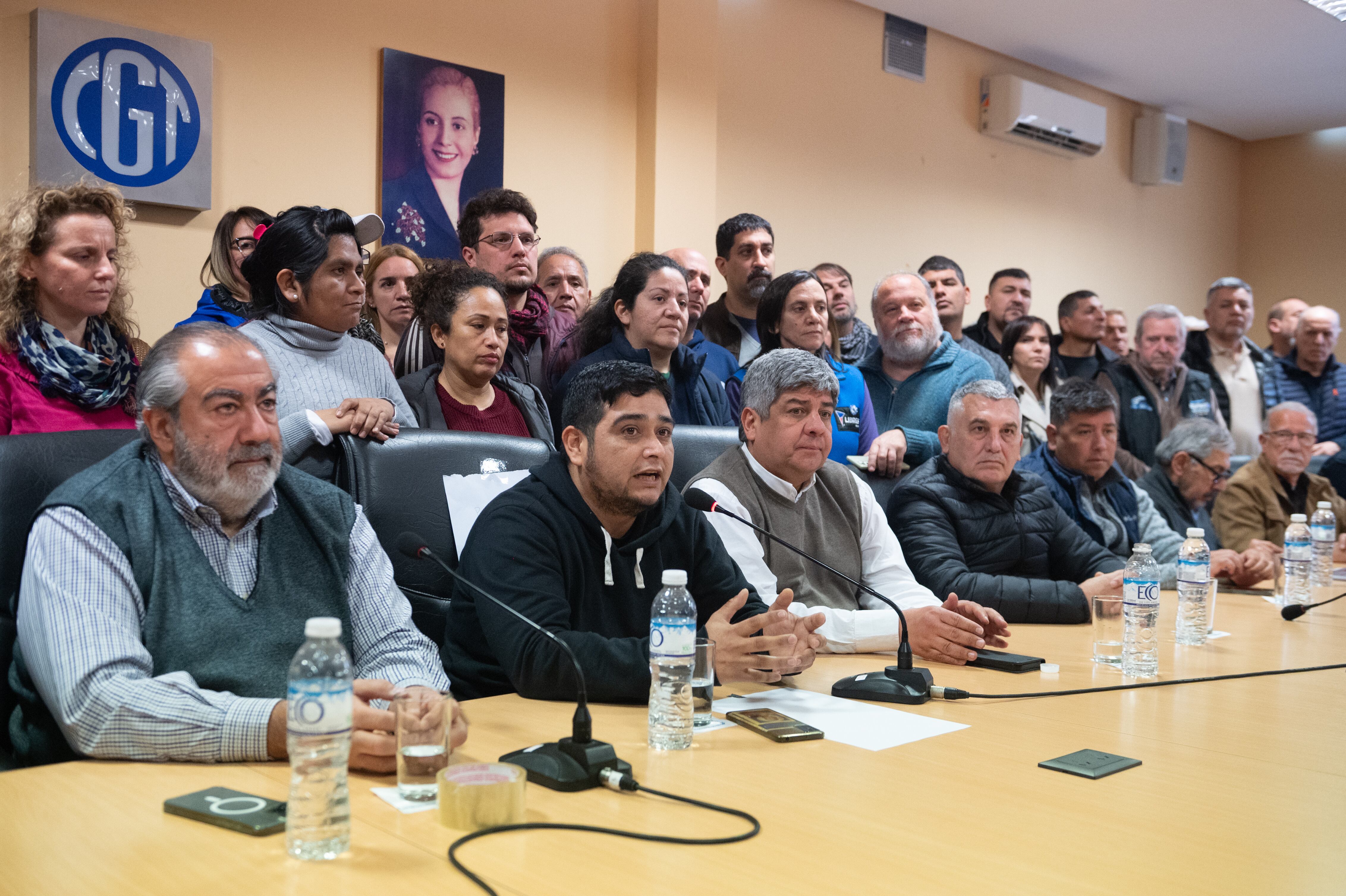 Conferencia de prensa de la CGT