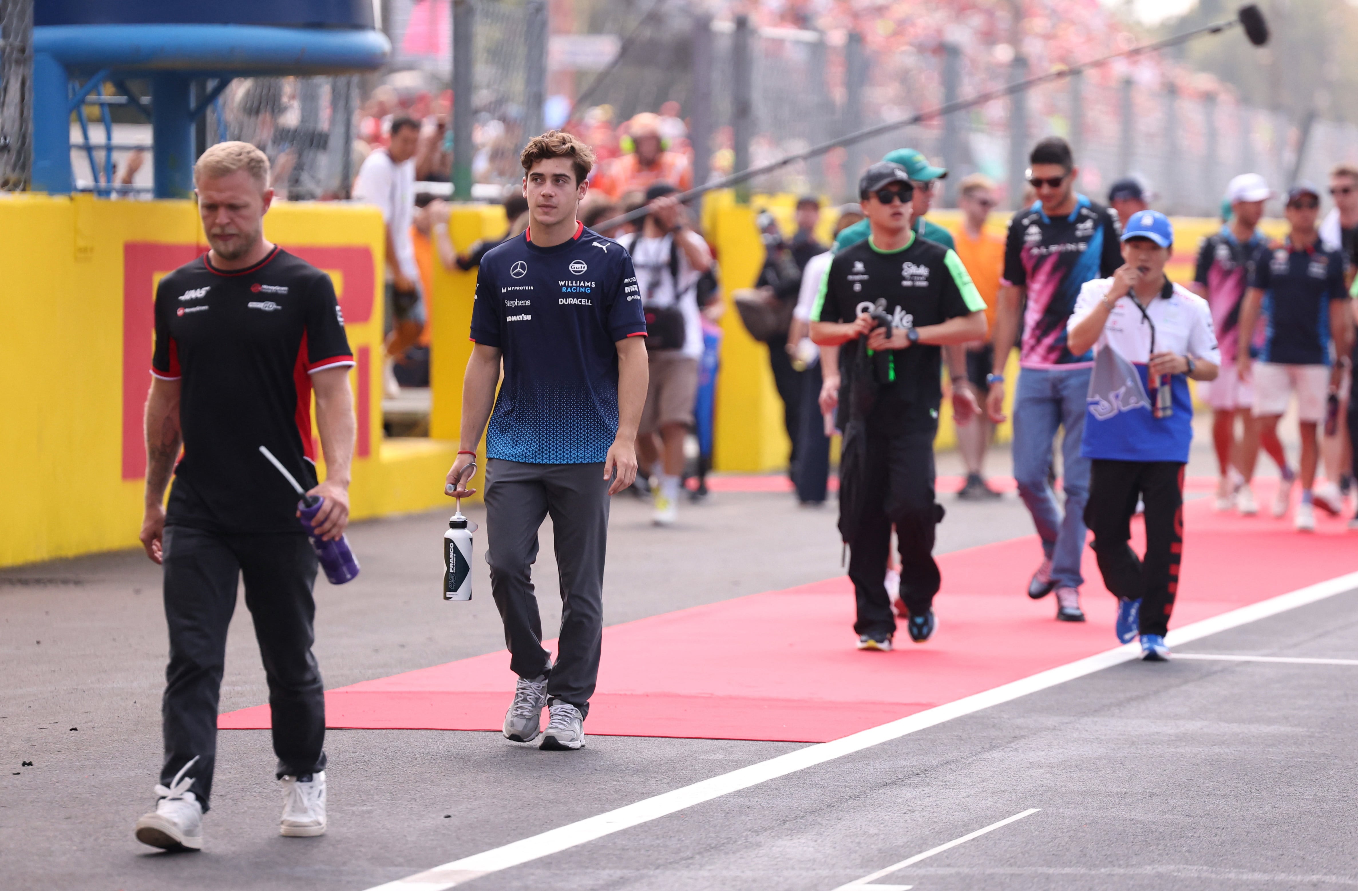 Colapinto en el circuito de Monza (REUTERS/Claudia Greco)