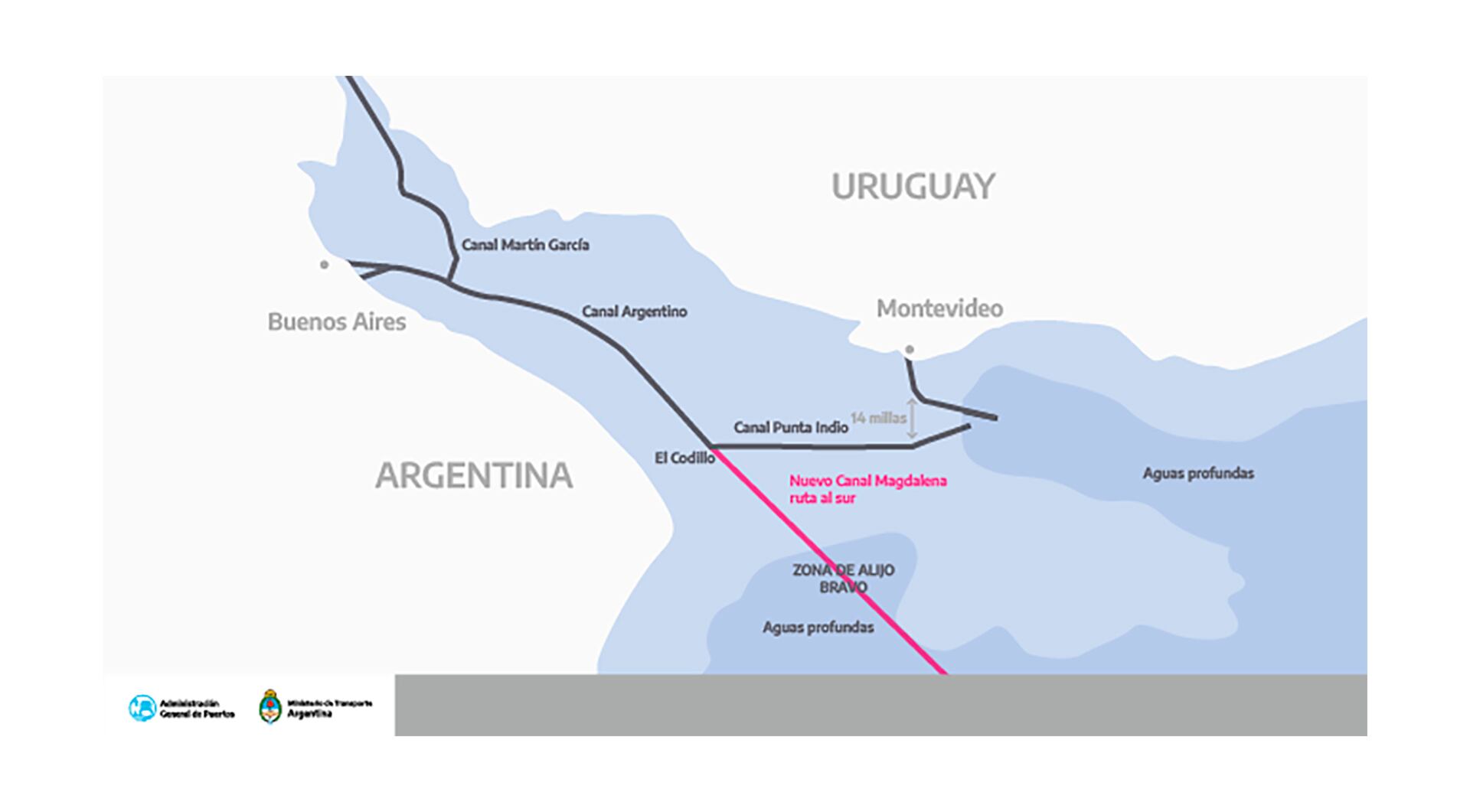 Mapa Canal Magdalena