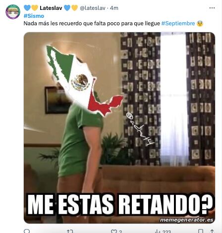 Memes Temblor hoy 2024