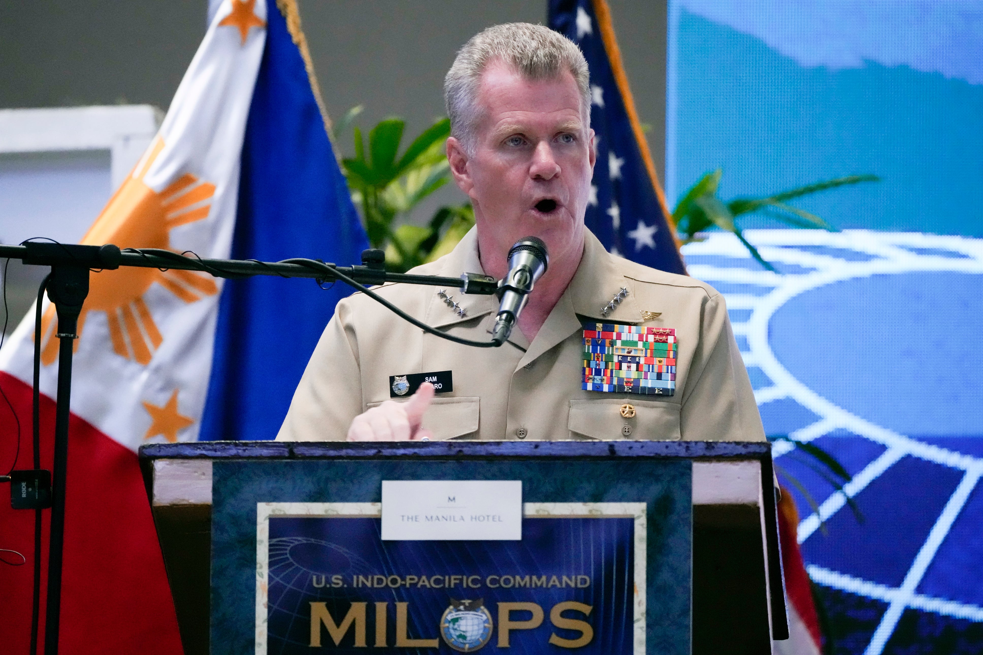 US military open to escorting Philippine ships in the South China Sea, senior admiral says AP