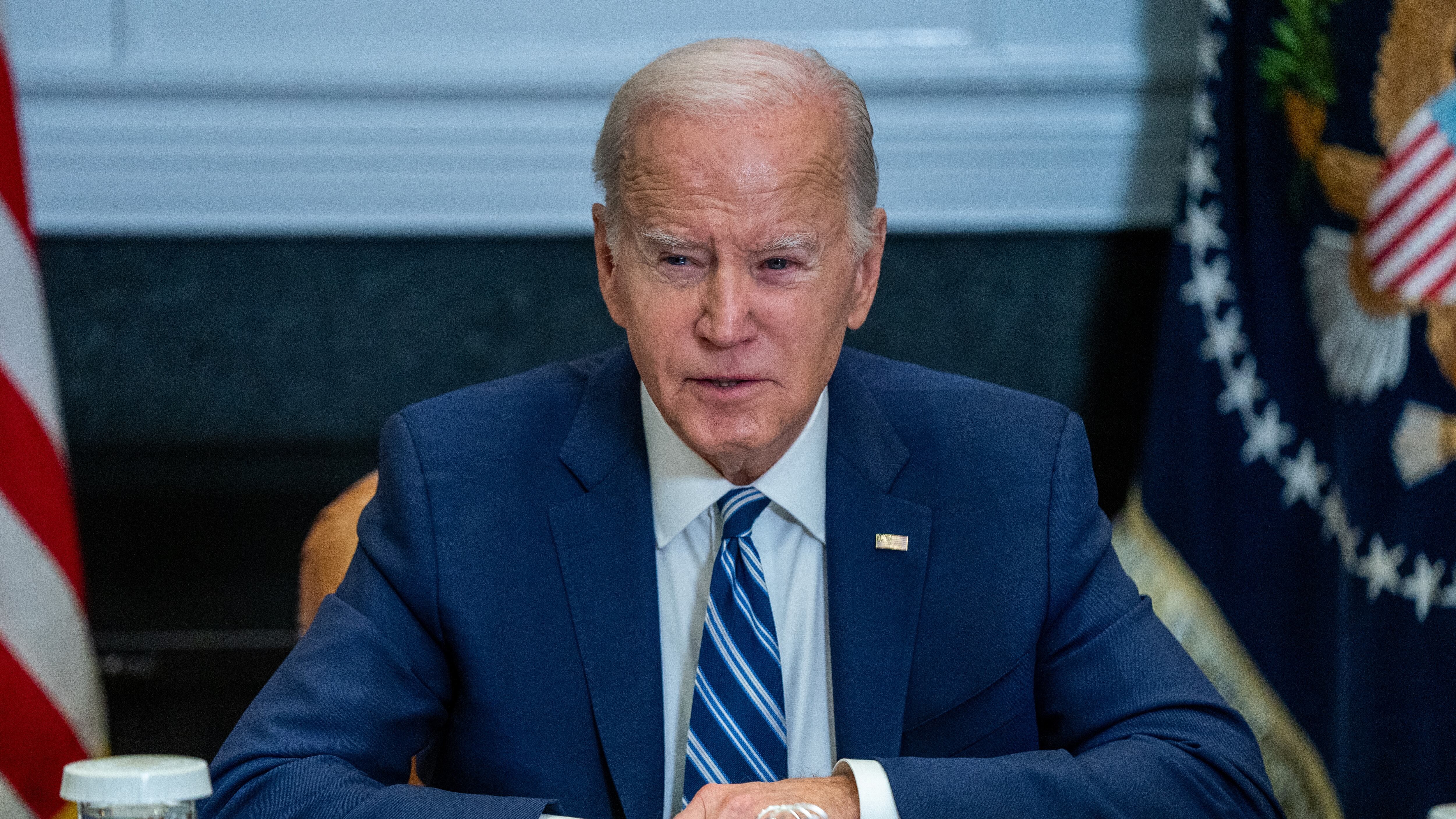 Joe Biden anunció que retira su candidatura a la reelección en EEUU (EFE/EPA/Shawn Thew)
