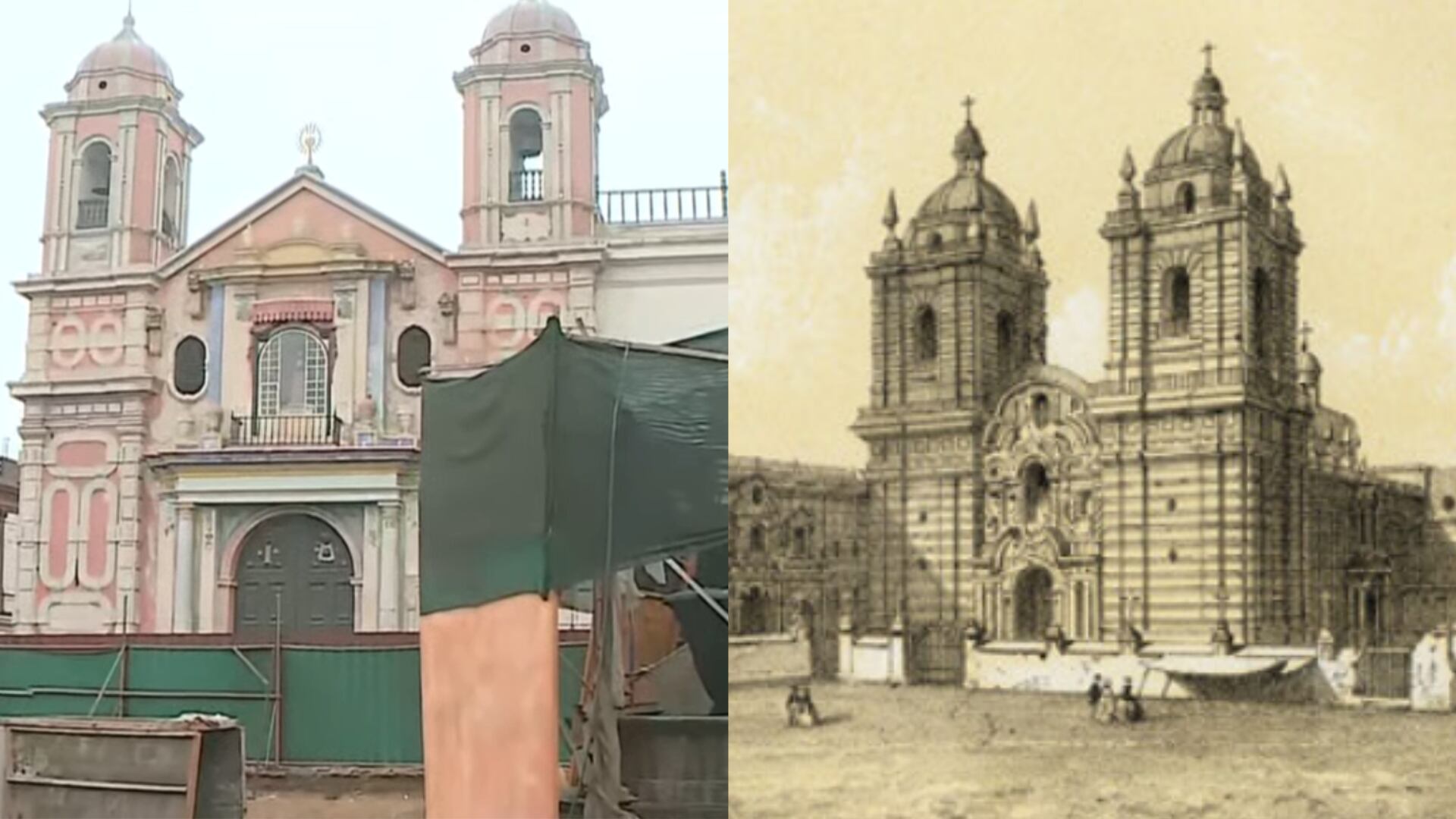 La Plazuela de San Francisco, vinculada estrechamente al Convento e Iglesia de San Francisco, es un monumento histórico vital para la identidad cultural del Perú desde la fundación de Lima en 1535. (Composición: Infobae / capturas)