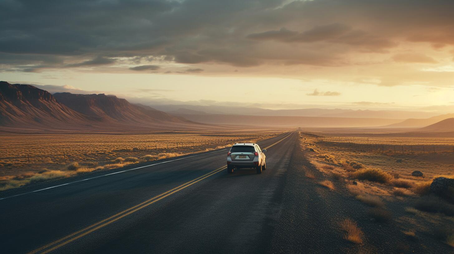 Imagen de un automóvil viajando por la pintoresca ruta durante las vacaciones, ofreciendo a los viajeros la oportunidad de experimentar el turismo en carretera. (Imagen ilustrativa Infobae)