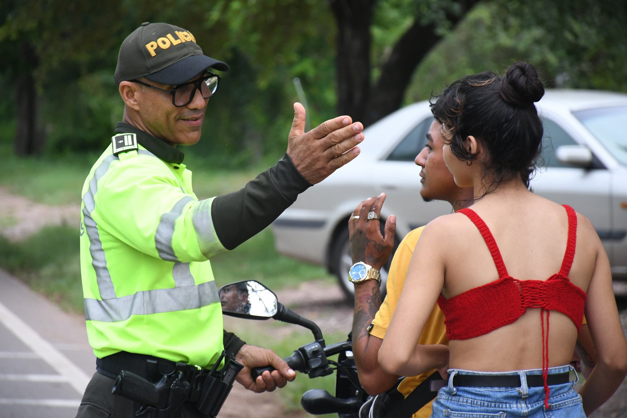 La directora de la Agencia Nacional de Seguridad Vial, María Antonia Tabares Pulgarín, lidera la campaña 'Motodestrezas' - crédito @ansvcol/X