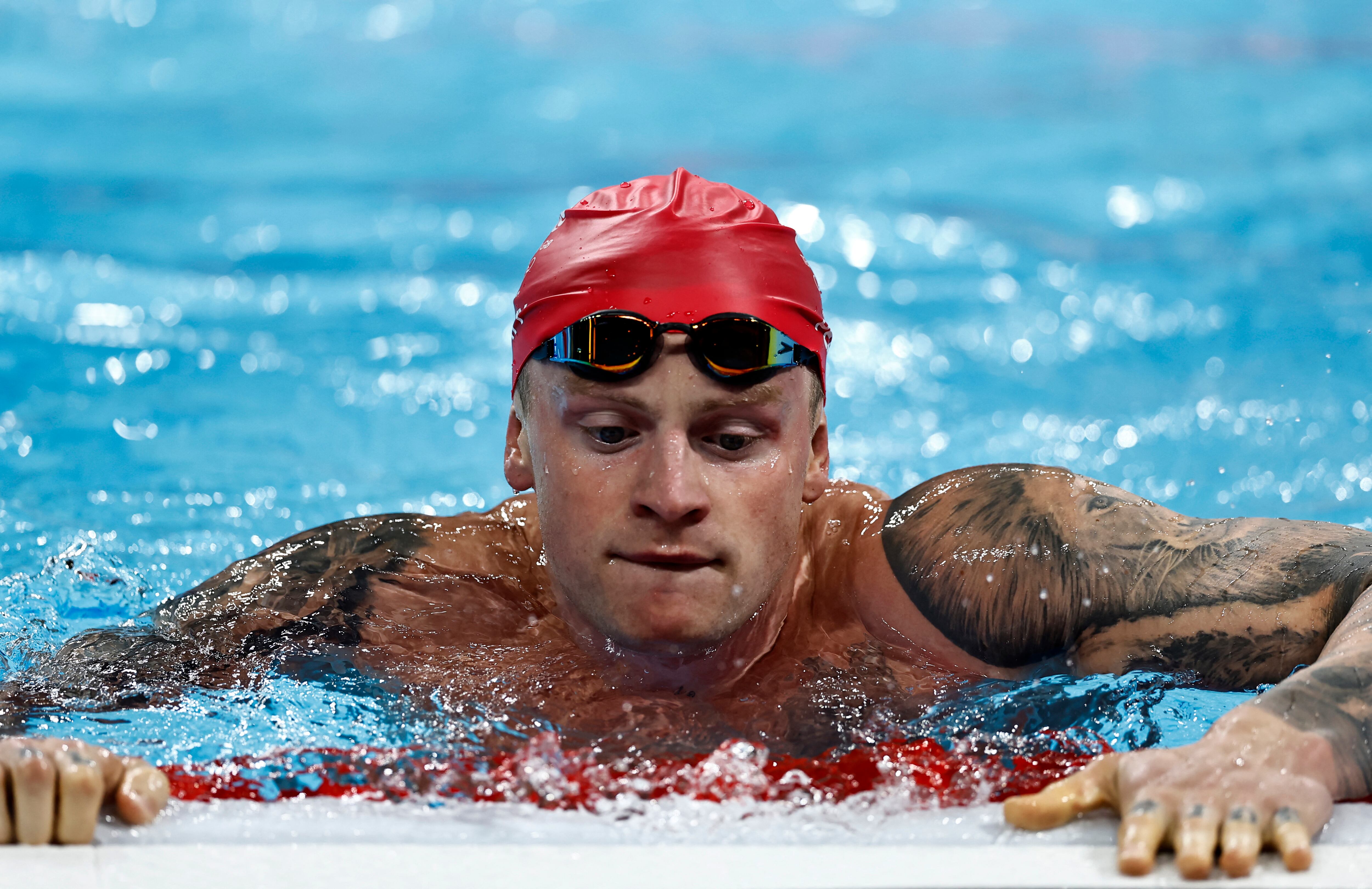 Adam Peaty se quedó una medalla de plata en París (Reuters)