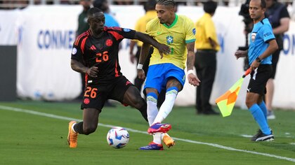 Gresca entre jugadores de Brasil y Colombia en Copa América genera la primera baja de la Tricolor para cuartos de final