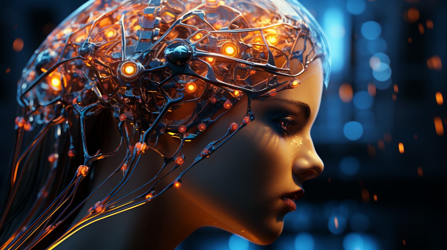 mujer cyborg Inteligencia artificial - visualesIA