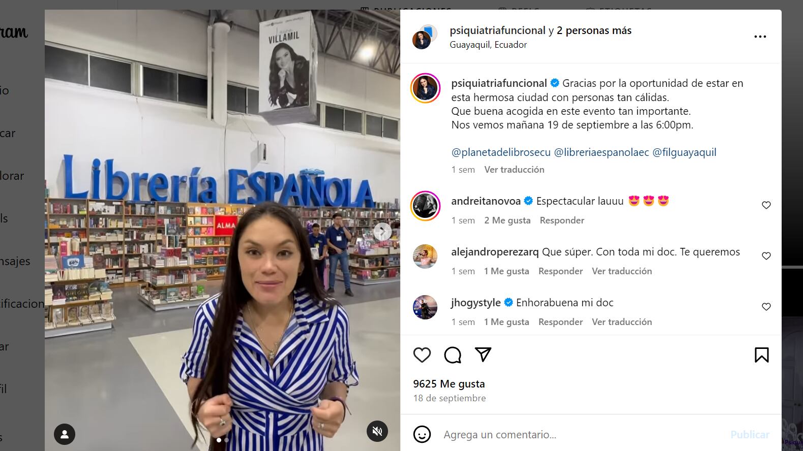 Ella es la psiquiatra Laura Villamil - crédito psiquiatriafuncional/Instagram