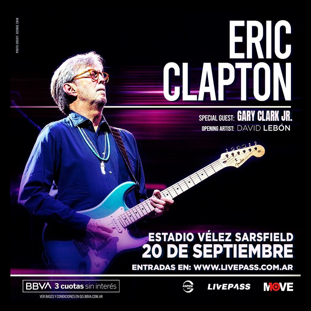 David Lebón como telonero de Eric Clapton