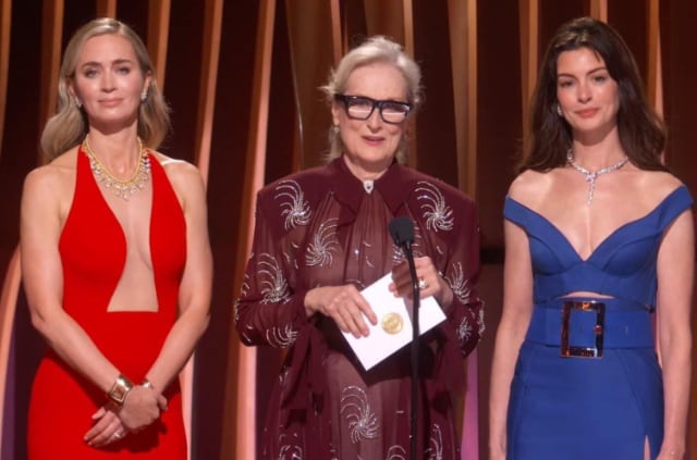 Meryl Streep, Emily Blunt y Anne Hathaway rememoraron “El diablo viste a la moda” en los SAG Awards 2024