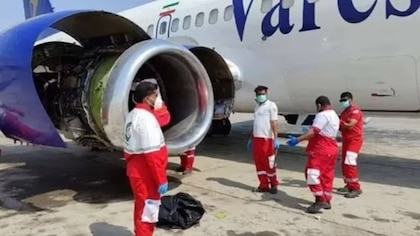 Tragedia en un aeropuerto iraní: un mecánico murió al ser succionado por la turbina de un avión