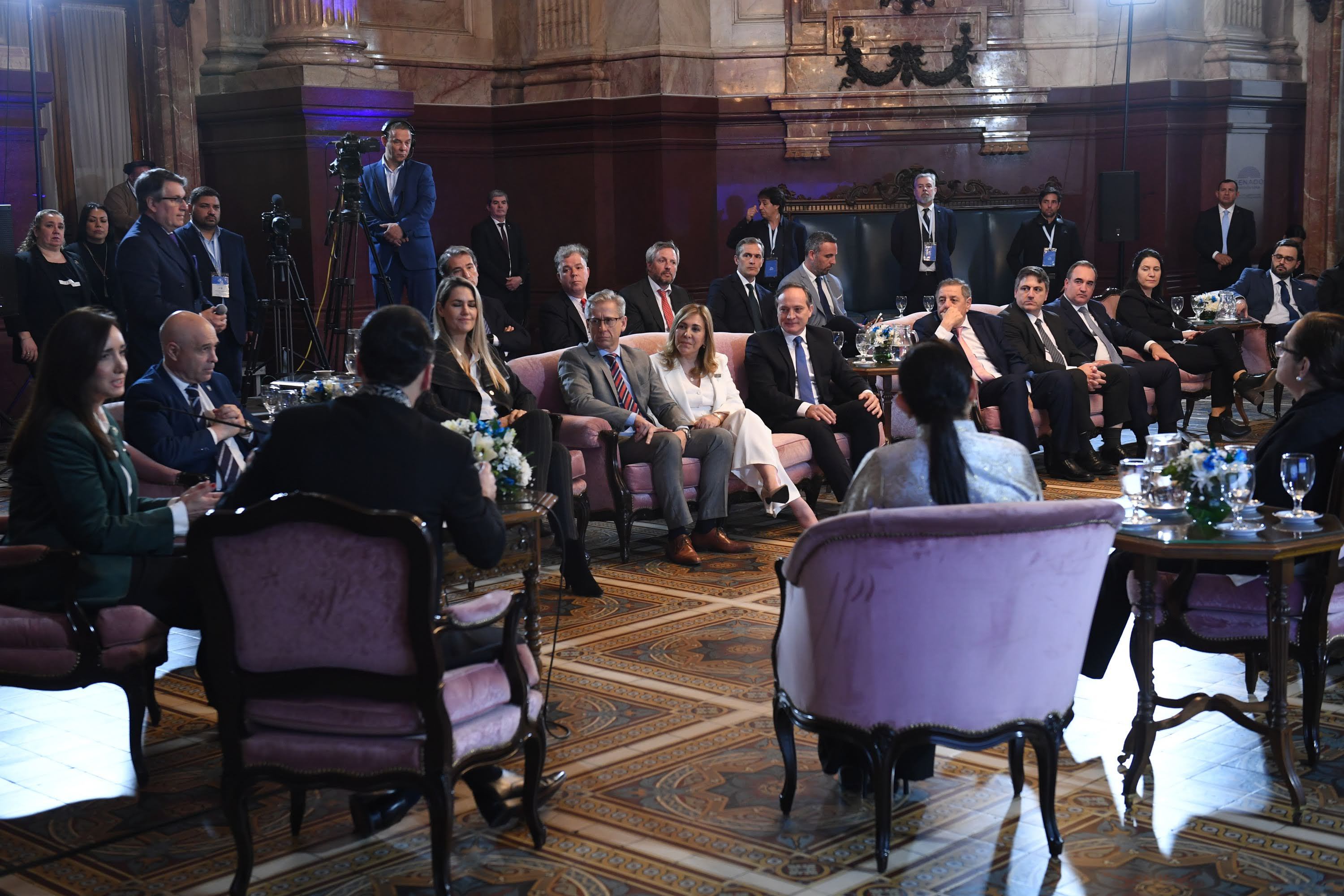 Visita del Presidente de El Salvador Nayib Bukele al Congreso de la Nación, el 1 de Octubre de 2024, en Buenos Aires; Argentina.