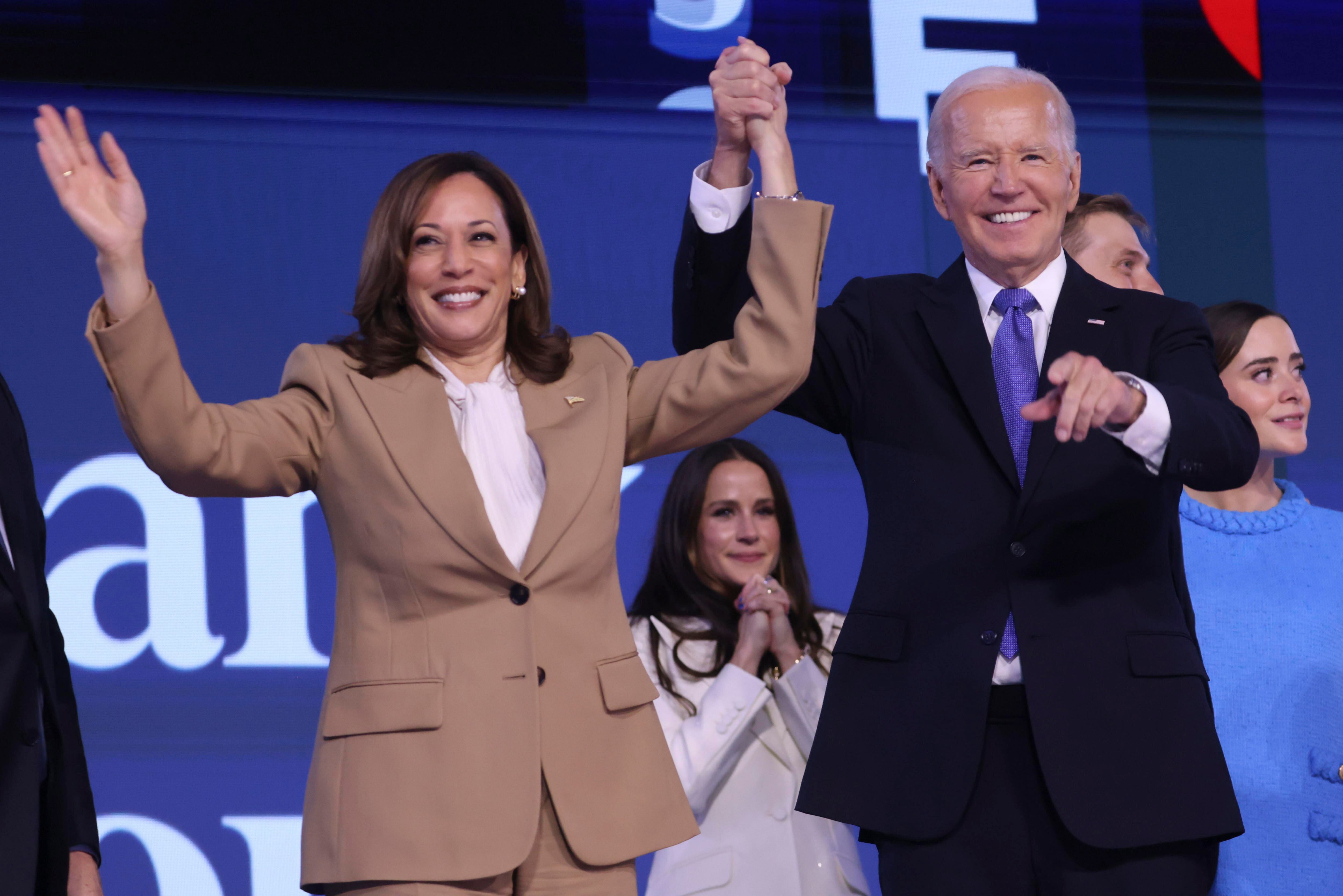 El presidente estadounidense Joe Biden y la vicepresidenta Kamala Harris. EFE/EPA/JUSTIN LANE
