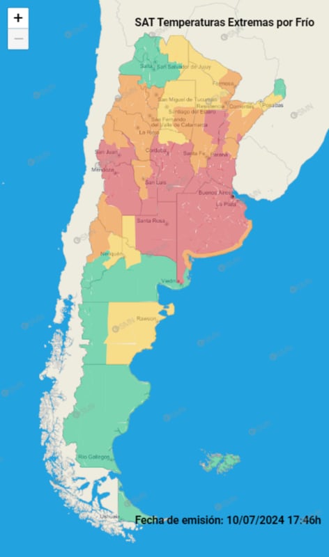 Continúa la ola polar en el país.