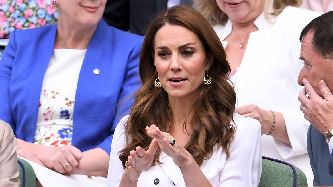 Kate Middleton en el torneo de tenis de Wimbledon (James Veysey/BPI/Shutterstock) 
