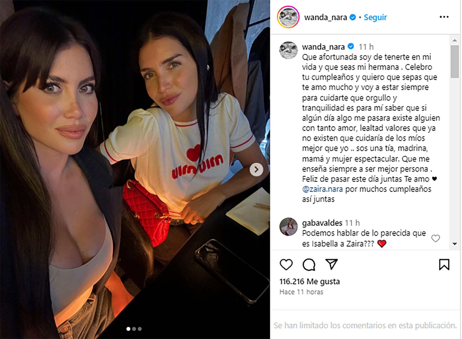 El festejo de cumpleaños de Zaira Nara