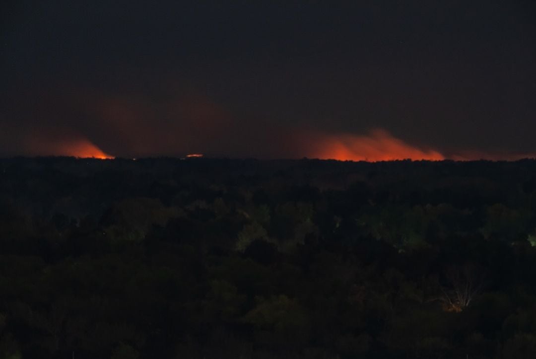 Incendio en el Delta del Tigre