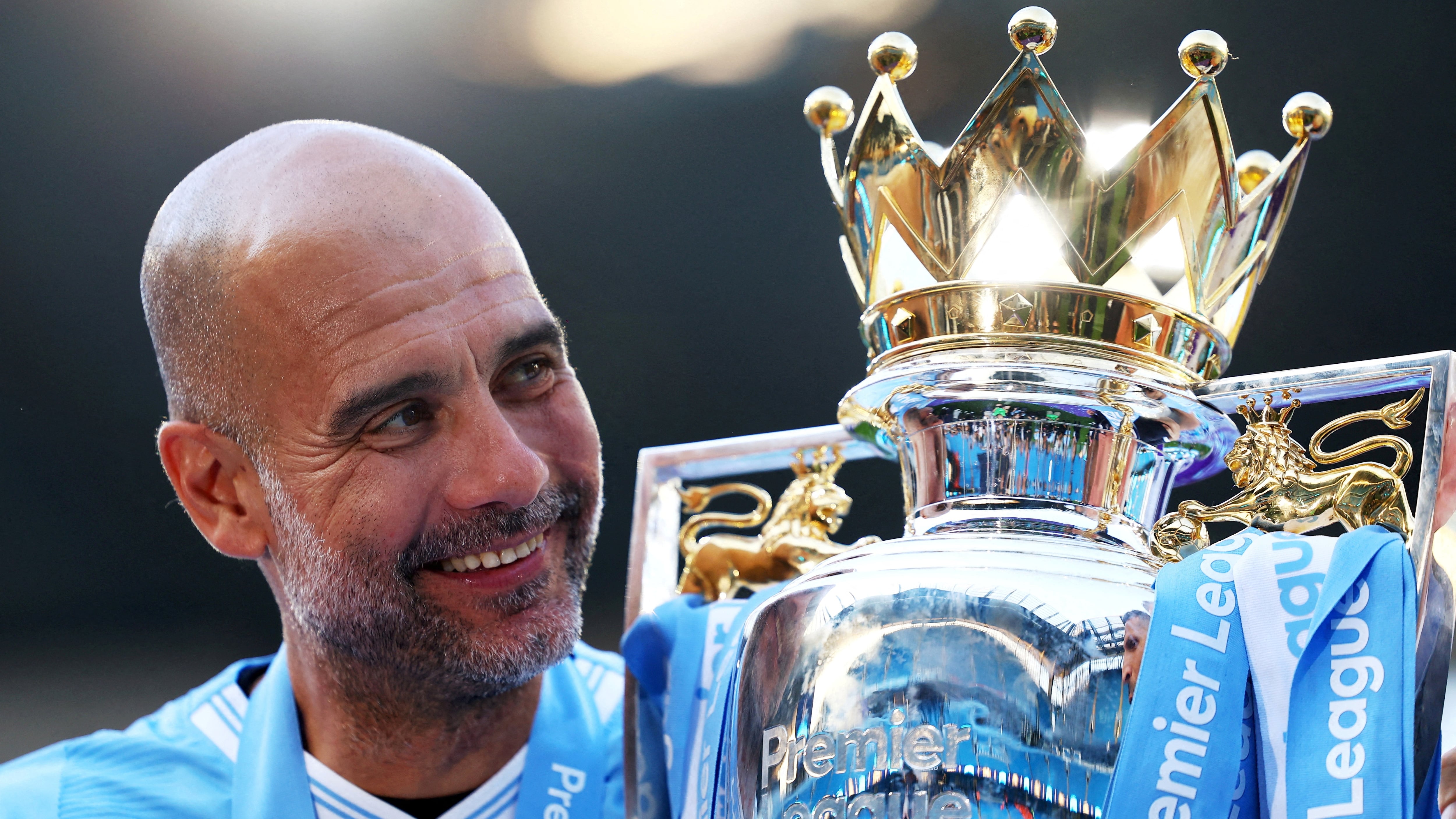 Pep Guardiola ganó 6 de las últimas 7 Premier League con el Manchester City (Reuters/Lee Smith)