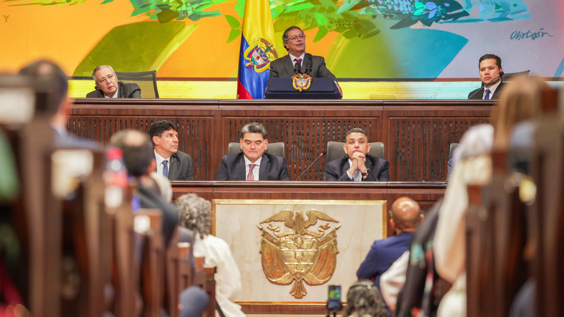 El presidente Gustavo Petro hizo un llamado claro en su discurso inaugural del nuevo periodo legislativo, pidiendo un “acuerdo nacional” para avanzar en sus reformas - crédito Presidencia