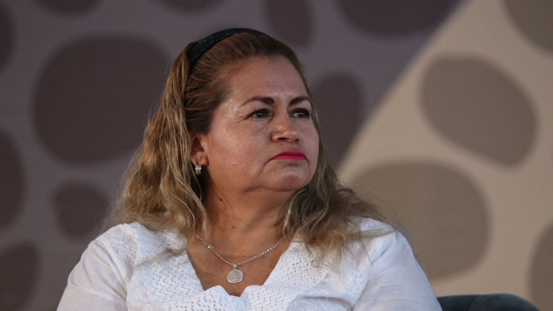 La activista Cecilia Patricia Flores Armenta, presentó su libro Madre Buscadora en la Feria del Libro de Coyoacán (FILCO). FOTO: ANDREA MURCIA /CUARTOSCURO.COM