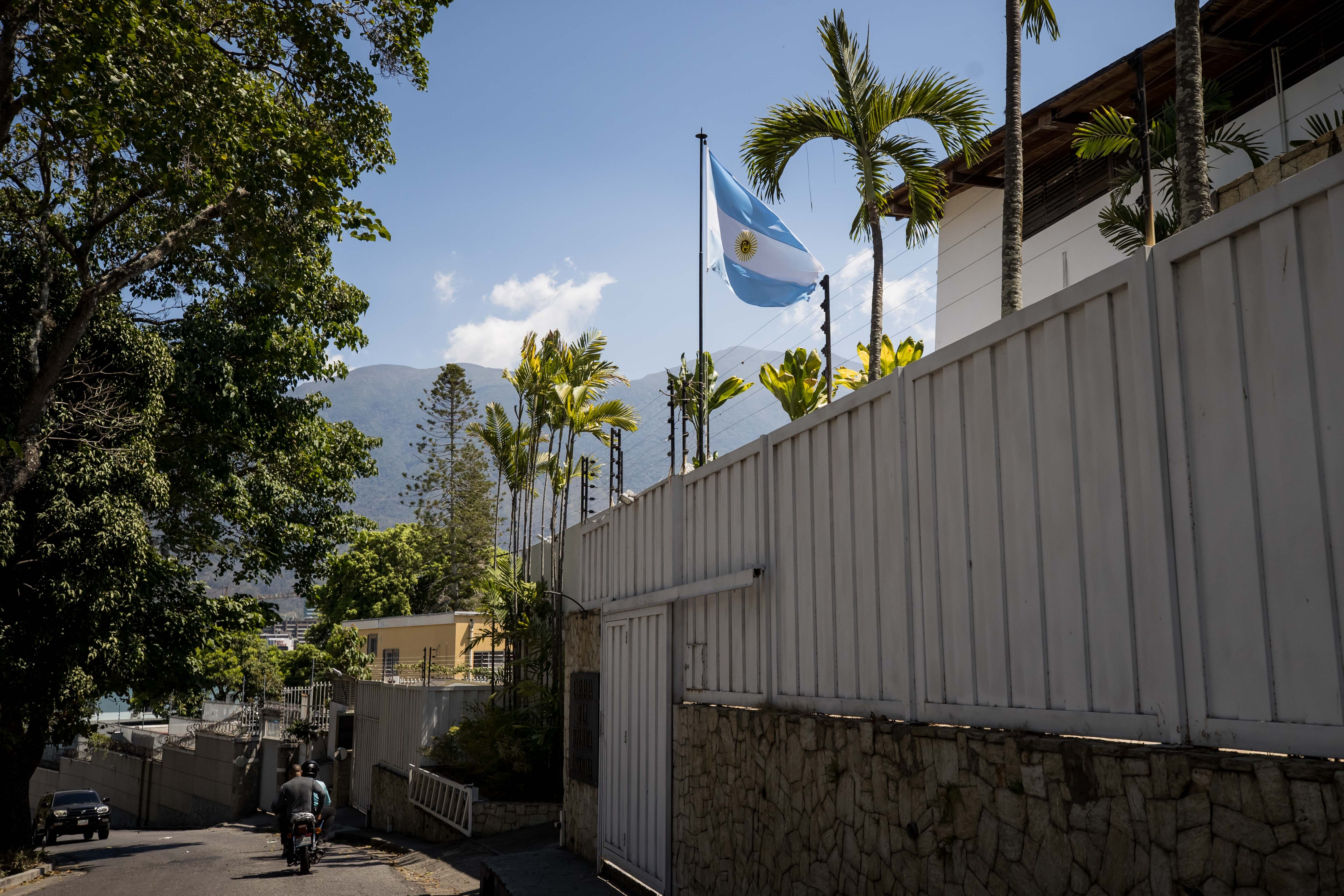 La embajada argentina en Caracas