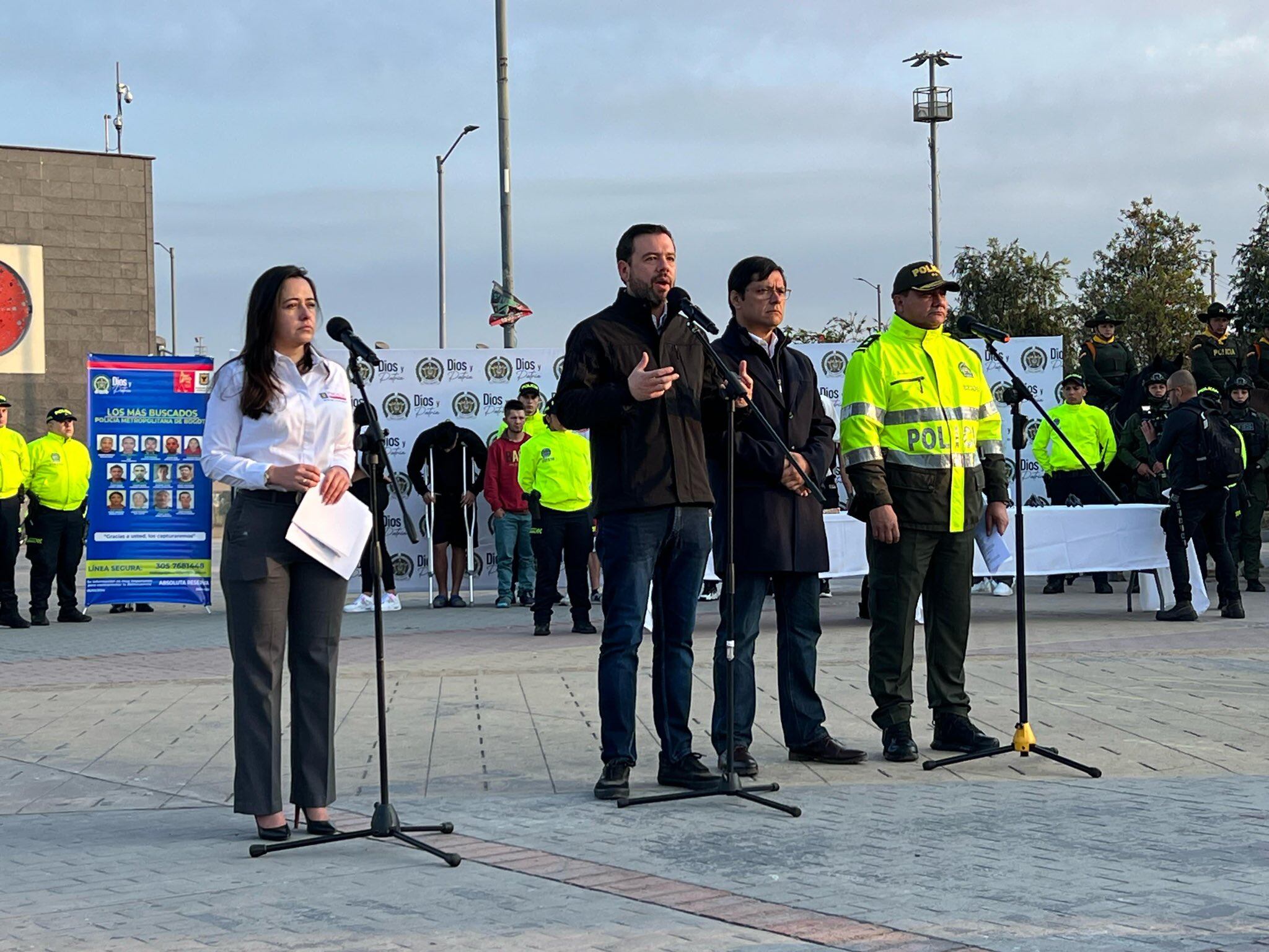 El alcalde Carlos Fernando Galán anuncia ofensiva contra la inseguridad en Bogotá - crédito Alcaldía de Bogotá.