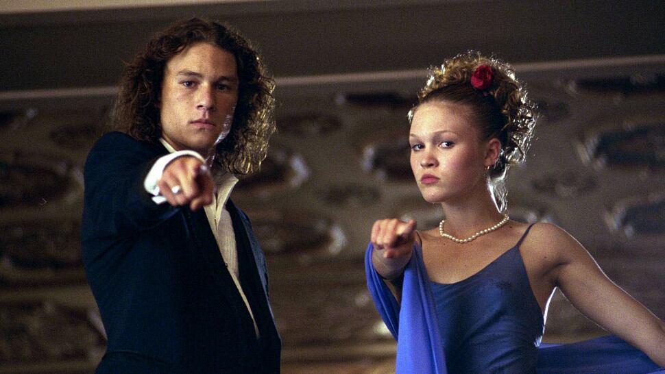 Heath Ledger y Julia Stiles en '10 razones para odiarte'